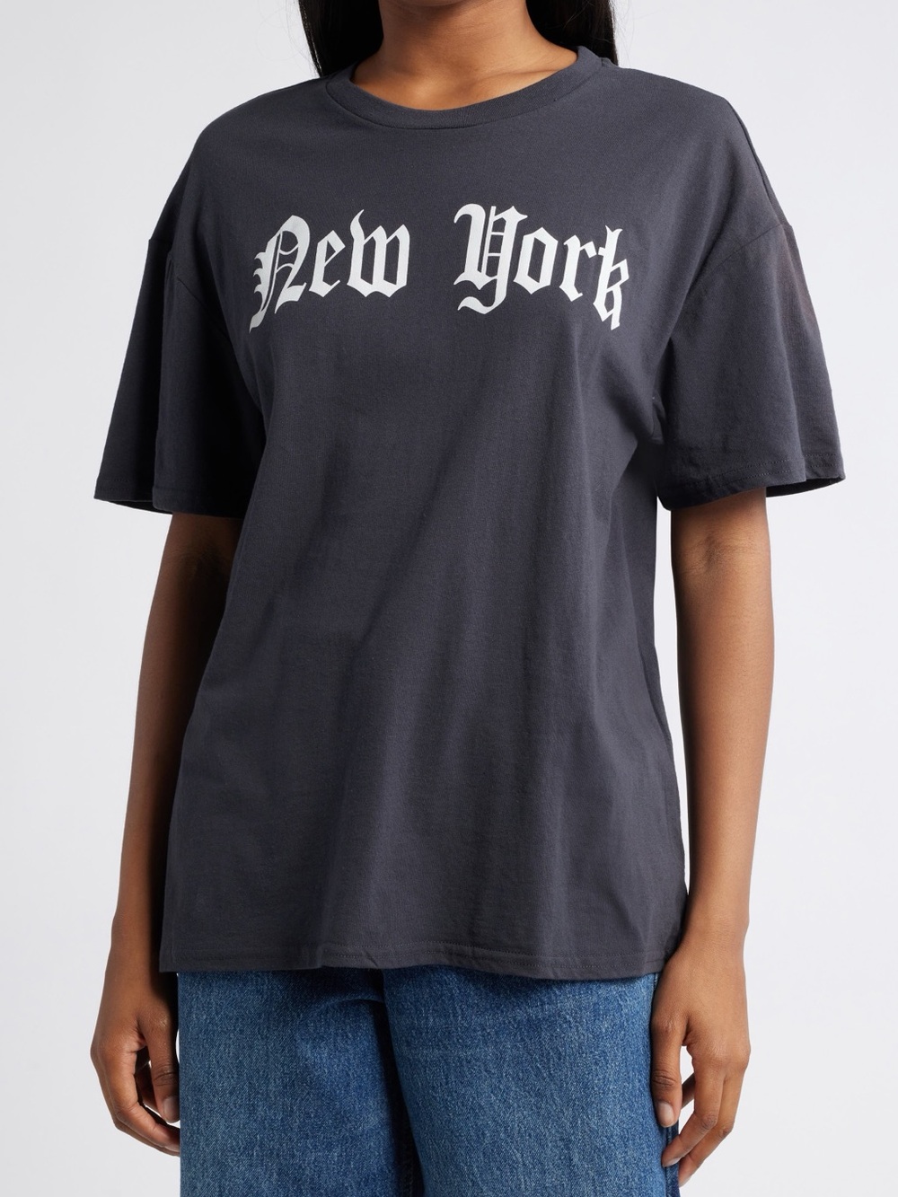 The Vinyl Icons New York Graphic Tee - Charcoal Short Sleeve